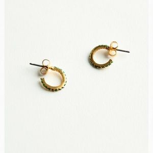 NWT Zara 24k Gold Plated Hoop Earrings